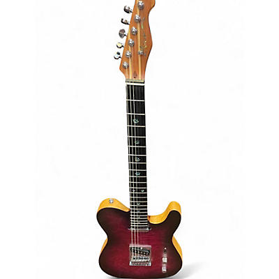 Used 2020s Aio Wolf Trans Purple Solid Body Electric Guitar