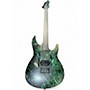 Used 2020s Aristides custom 060 neon green splatter sat Solid Body Electric Guitar neon green splatter sat