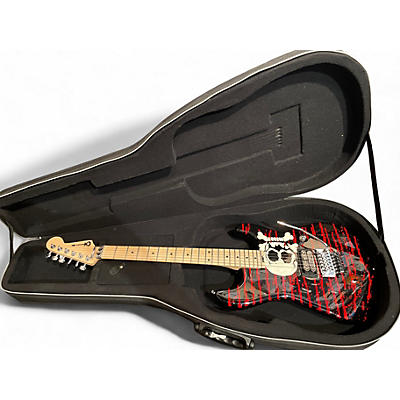 Used 2020s Charvel Warren DeMartini Pro-Mod Blood  and Skull Custom Graphic Solid Body Electric Guitar