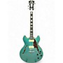 Used 2020s D'Angelico Premier Series DC P-90 Ocean Turquoise Hollow Body Electric Guitar Ocean Turquoise