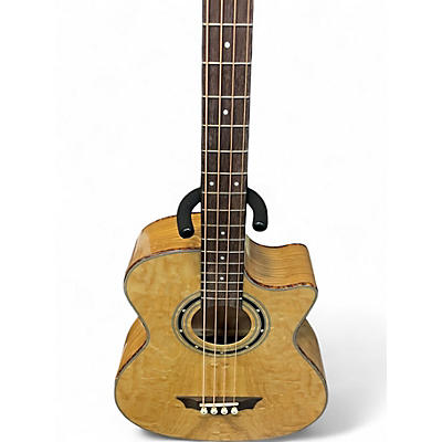 Used 2020s Dean EQABA GN Natural Acoustic Bass Guitar
