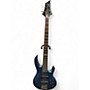 Used 2020s ESP B 104 Electron Blue Metallic Electric Bass Guitar Electron Blue Metallic