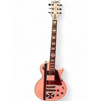 Used 2020s ESP Hetfield Iron Cross White Alpine White Solid Body Electric Guitar