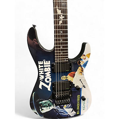 Used 2020s ESP LTD Kirk Hammett Signature White Zombie white zombie graffic Solid Body Electric Guitar