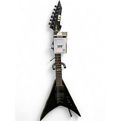 Used 2020s ESP LTD V50 Black Solid Body Electric Guitar