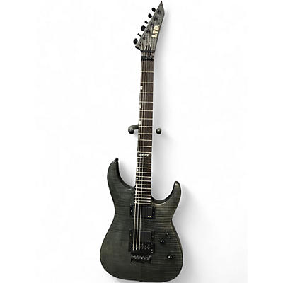 Used 2020s ESP mh350fm Black Solid Body Electric Guitar