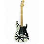 Used 2020s EVH Eruption WHITE AND BLACK STRIPES Solid Body Electric Guitar WHITE AND BLACK STRIPES