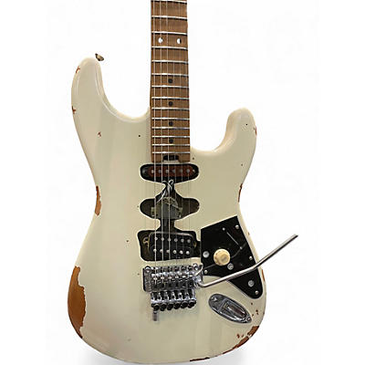 Used 2020s EVH FRANKENSTRAT Classic White Solid Body Electric Guitar