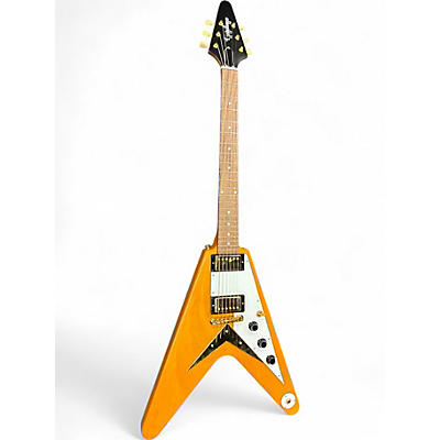 Used 2020s Epiphone 1958 Korina Flying V Natural Solid Body Electric Guitar