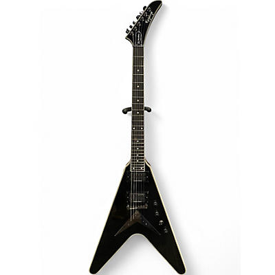 Used 2020s Epiphone DAVE MUSTAINE FLYING V CUSTOM Black Solid Body Electric Guitar