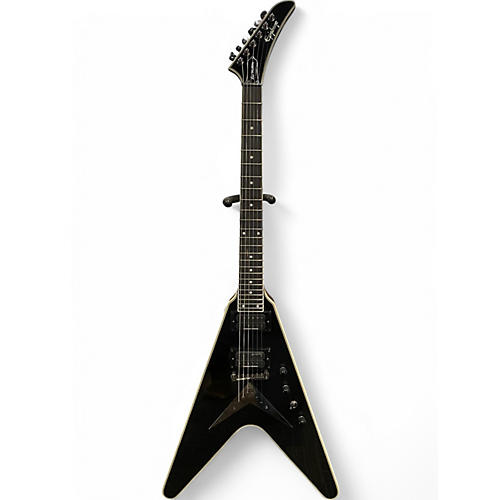 Used 2020s Epiphone DAVE MUSTAINE FLYING V CUSTOM Black Solid Body Electric Guitar Black