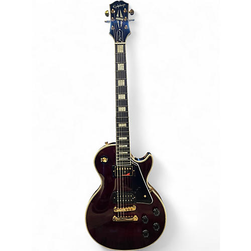 Used 2020s Epiphone Jerry Cantrell Les Paul Custom Wino Wine Red Solid Body Electric Guitar Wine Red