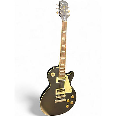 Used 2020s Epiphone Les Paul Traditional Pro IV Black Solid Body Electric Guitar