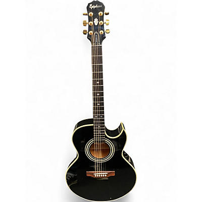Used 2020s Epiphone PR5E Black Acoustic Electric Guitar