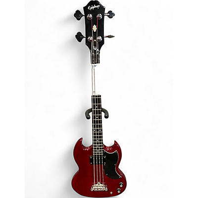 Used 2020s Epiphone SG Bass Cherry Electric Bass Guitar
