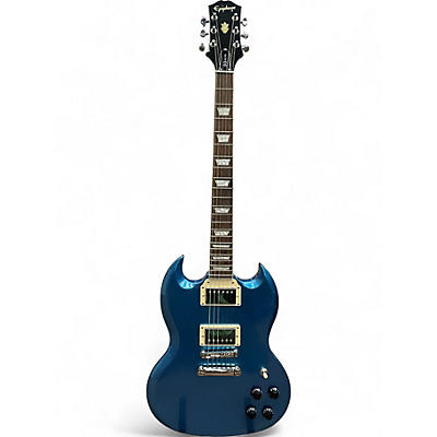 Used 2020s Epiphone SG MUSE Blue Sapphire Solid Body Electric Guitar