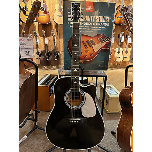 Esteban Used 2020s Esteban American Legacy Black And Silver Acoustic Guitar Black and Silver