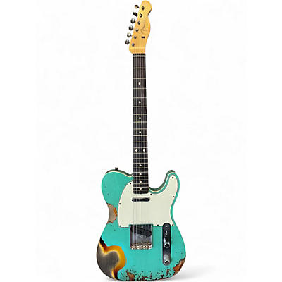 Used 2020s Fender Custom Shop Limited Edition 1960s Heavy Relic Telecaster  Seafoam Green Solid Body Electric Guitar
