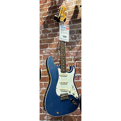 Fender Used 2020s Fender Custom Shop Limited-Edition Double-Bound Stratocaster Journeyman Relic Aged Lake Placid Blue Solid Body Electric Guitar