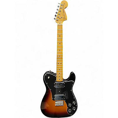 Used 2020s Fender Deluxe Telecaster 2 Color Sunburst Solid Body Electric Guitar