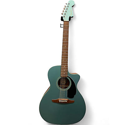 Used 2020s Fender Newporter Player Mint Green Acoustic Electric Guitar