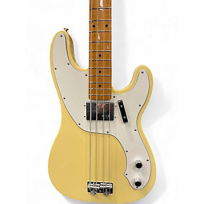 Used 2020s Fender TELECASTER BASS Yellow Electric Bass Guitar