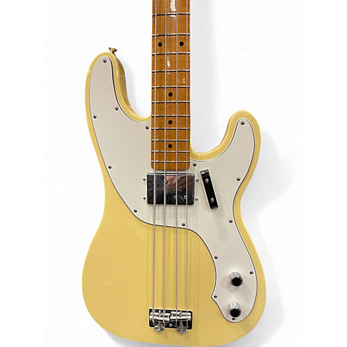 Used 2020s Fender TELECASTER BASS Yellow Electric Bass Guitar Yellow