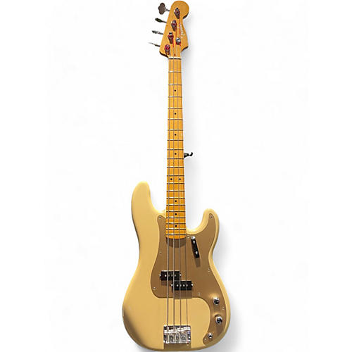 Used 2020s Fender Vintera 50s Precision Bass Blonde Electric Bass Guitar Blonde