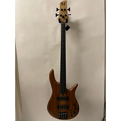 Fodera Used 2020s Fodera FRETLESS MONARCH 4 STRING CLEAR SATIN Electric Bass Guitar