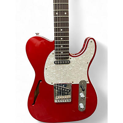 Used 2020s G&L ASAT Classic Thinline Candy Apple Red Metallic Hollow Body Electric Guitar