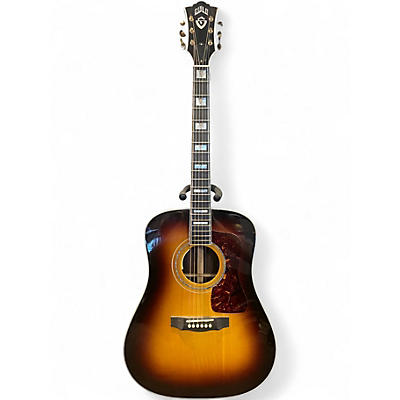 Used 2020s Guild D-55E Antique Burst Acoustic Guitar