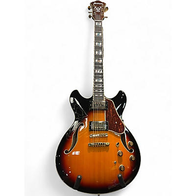 Used 2020s Ibanez AS11 3 Tone Sunburst Hollow Body Electric Guitar