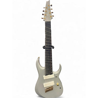 Used 2020s Ibanez RGDMS8-CSM Axe Design Lab Metallic Silver Solid Body Electric Guitar