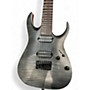 Used 2020s Ibanez rga742fm Gray Solid Body Electric Guitar Gray