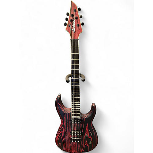 Used 2020s Jackson  Pro Series DK Modern Ash HT6 black and red Solid Body Electric Guitar black and red