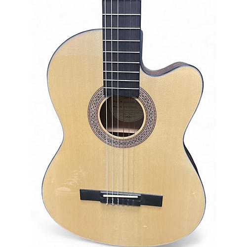 Used 2020s Lucero LC100CE Natural Classical Acoustic Electric Guitar Natural