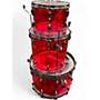 Used 2020s Ludwig 3 Piece Vistalite Ruby Drum Kit Ruby