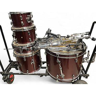 Used 2020s PDP by DW 5 Piece Encore Complete 5-Piece Drum Set With Hardware & Cymbals Rub Ruby Drum Kit