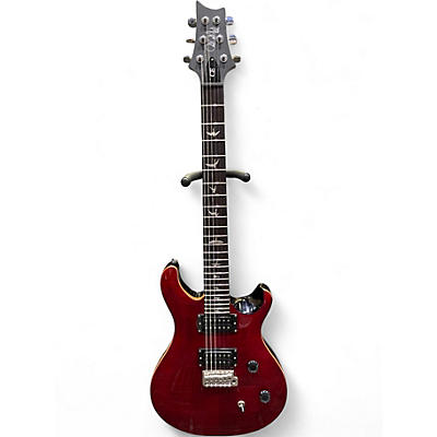 Used 2020s PRS CE SE Crimson Red Trans Solid Body Electric Guitar