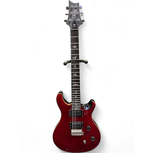 Used 2020s PRS CE SE Crimson Red Trans Solid Body Electric Guitar Crimson Red Trans