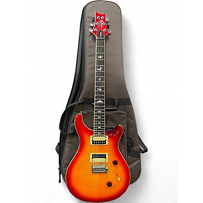 Used 2020s PRS SE Custom 24 Cherry Sunburst Solid Body Electric Guitar