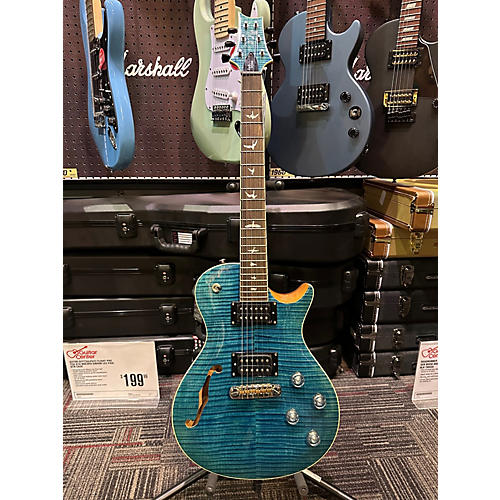 PRS Used 2020s PRS Zach Myers Signature SE Trans Blue Solid Body Electric Guitar Trans Blue