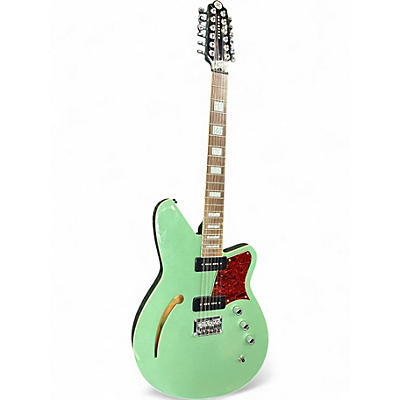 Used 2020s Reverend Airwave 12 String Metallic Alpine  Hollow Body Electric Guitar
