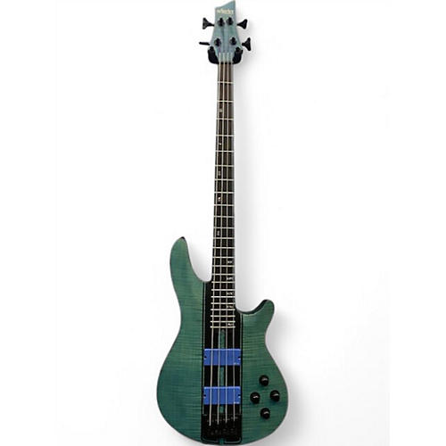 Used 2020s Schecter Guitar Research C-4 GT TRANSPARENT BLUE Electric Bass Guitar TRANSPARENT BLUE