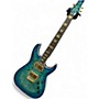 Used 2020s Schecter Guitar Research Omen Extreme 6 Ocean Blue Burst Solid Body Electric Guitar Ocean Blue Burst