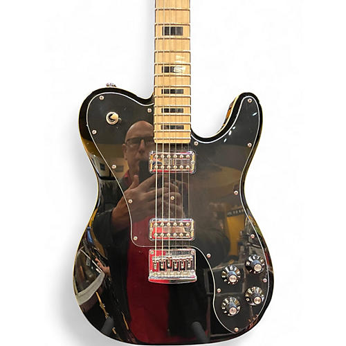 Used 2020s Schecter Guitar Research PT Fastback Black Solid Body Electric Guitar Black