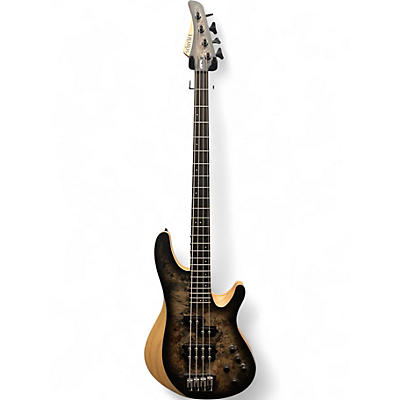 Used 2020s Schecter Guitar Research REAPER Charcoal Burst Electric Bass Guitar