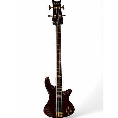 Used 2020s Schecter Guitar Research Raiden Elite 4 String Wine Red Electric Bass Guitar