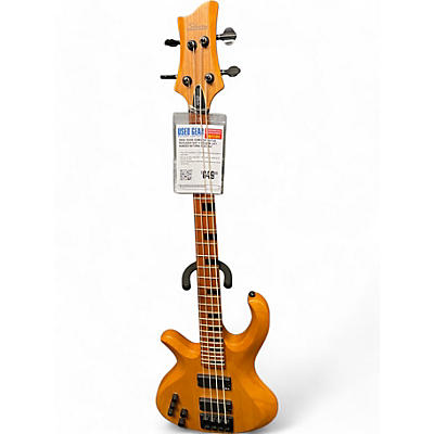 Schecter Guitar Research Used 2020s Schecter Guitar Research Riot 4 session left handed Natural Electric Bass Guitar