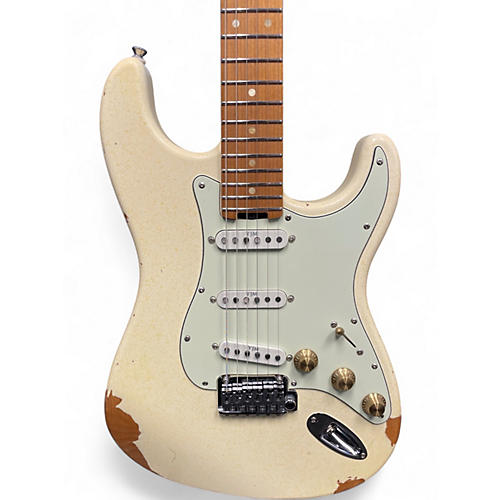 Used 2020s Shijie STE Relic'd Olympic White Solid Body Electric Guitar Olympic White